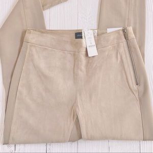 Suede Leggings WHBM Slim Leg Ponte Size 2